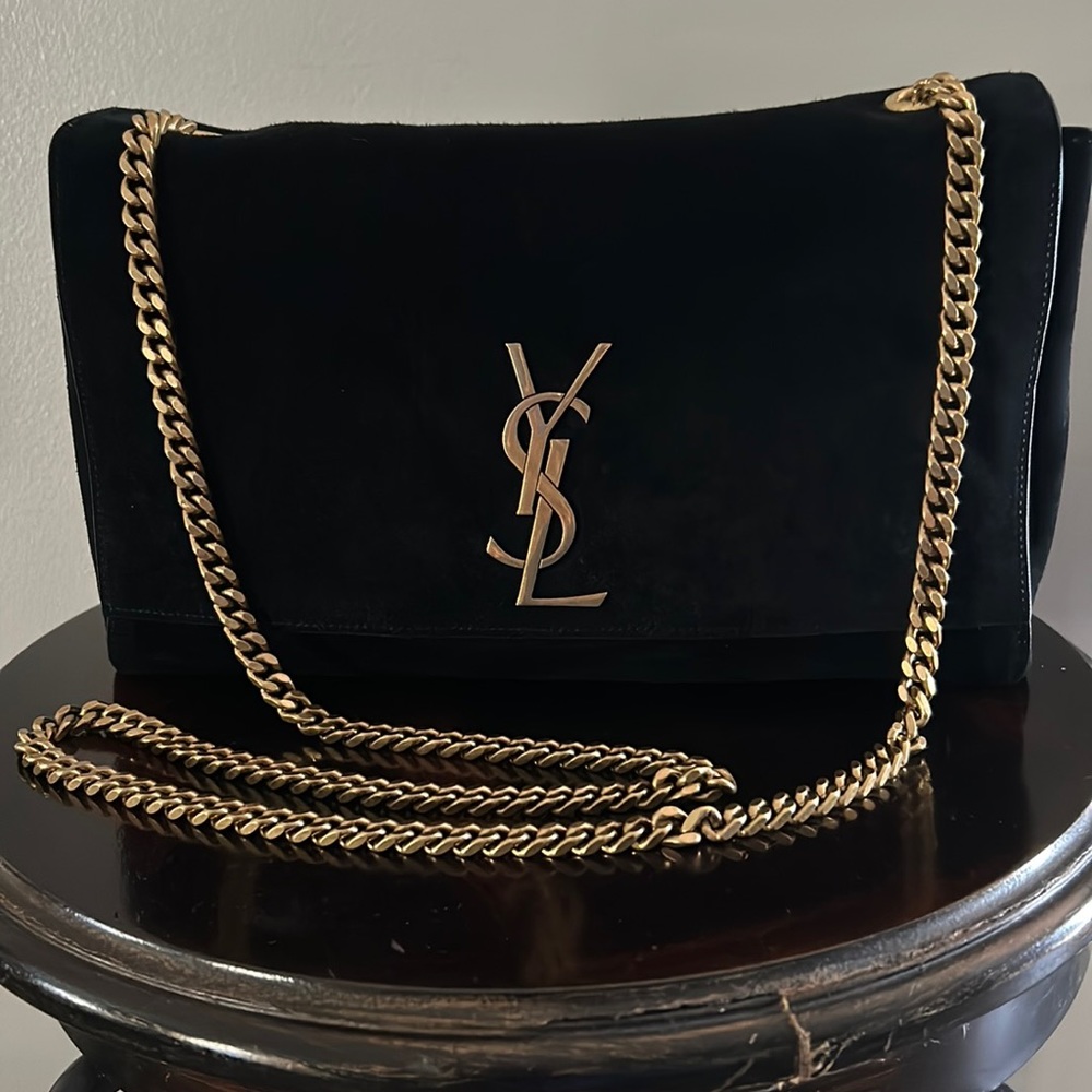 Saint Laurent Soft Kate Medium Reversible YSL Monogram Crossbody Bag